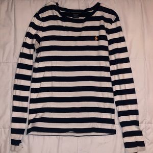 Ralph Lauren Navy Stripped Long Sleeve Sweater